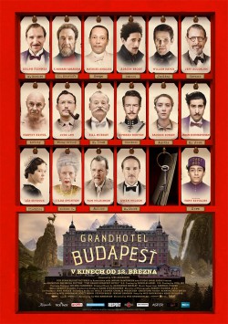 Český plakát filmu Grandhotel Budapešť / The Grand Budapest Hotel