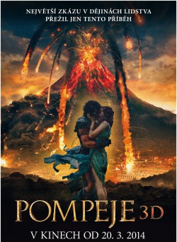 Český plakát filmu Pompeje / Pompeii