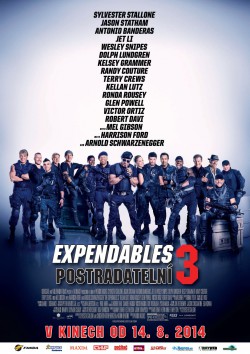 Český plakát filmu Expendables: Postradatelní 3 / The Expendables 3