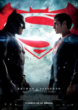 Český plakát filmu Batman vs Superman: Úsvit spravedlnosti / Batman v Superman: Dawn of Justice