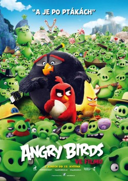 Český plakát filmu Angry Birds ve filmu / Angry Birds