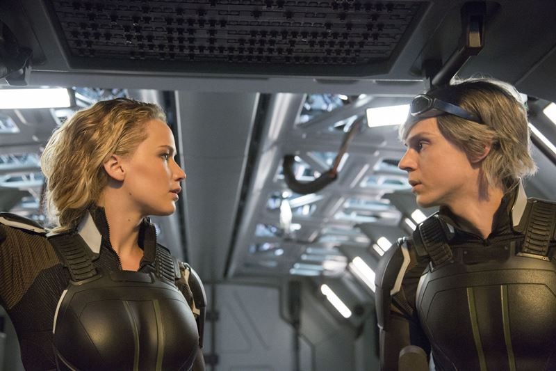Jennifer Lawrence, Evan Peters ve filmu X-Men: Apokalypsa / X-Men: Apocalypse