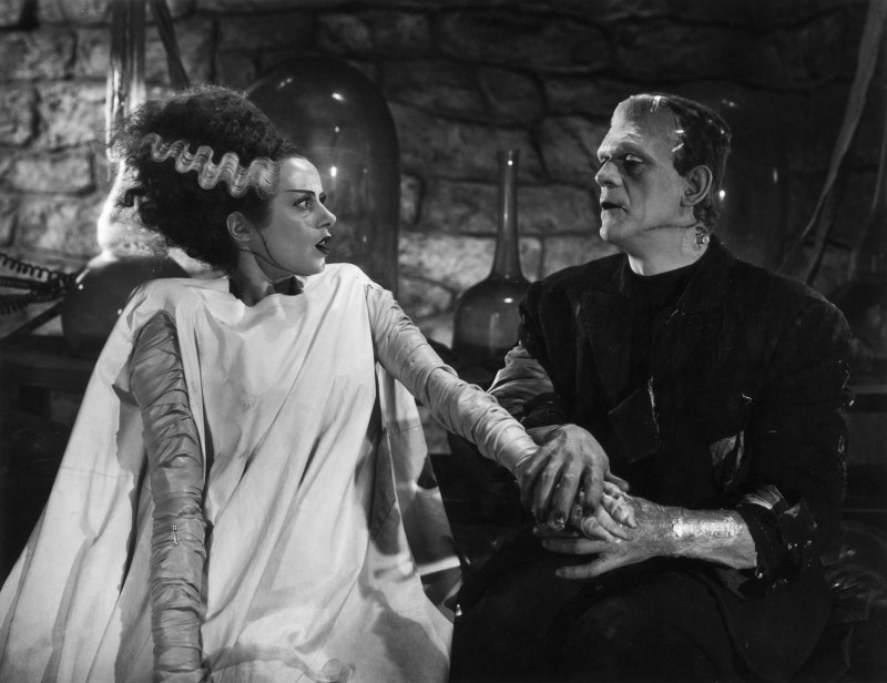 Boris Karloff, Elsa Lanchester ve filmu Frankensteinova nevěsta / Bride of Frankenstein