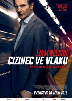 Český plakát filmu Cizinec ve vlaku / The Commuter