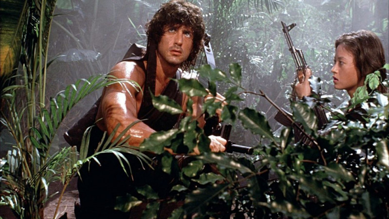 Sylvester Stallone, Julia Nickson-Soul ve filmu Rambo II / Rambo: First Blood Part II