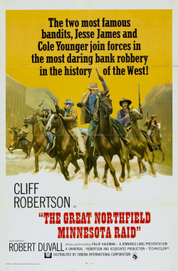Plakát filmu Velká Northfieldská loupež / The Great Northfield Minnesota Raid