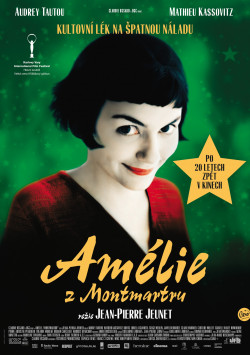 Český plakát filmu Amélie z Montmartru / Le fabuleux destin d'Amélie Poulain