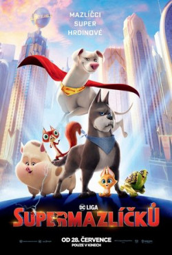 Český plakát filmu DC Liga supermazlíčků / DC League of Super-Pets