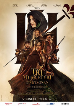 Český plakát filmu Tři mušketýři: D’Artagnan / Les trois mousquetaires: D’Artagnan