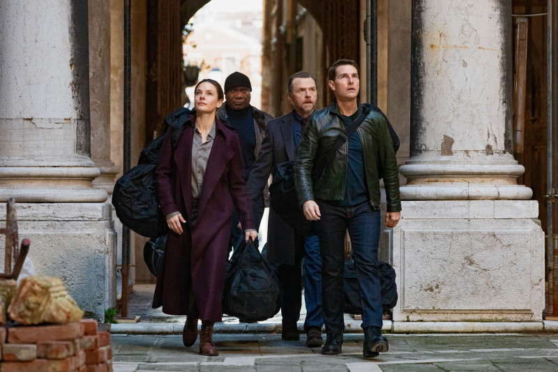 Rebecca Ferguson, Ving Rhames, Simon Pegg, Tom Cruise ve filmu Mission: Impossible Odplata - První část / Mission: Impossible - Dead Reckoning Part One