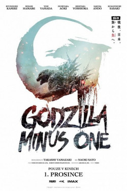 Český plakát filmu Godzilla -1.0 / Gojira - 1.0