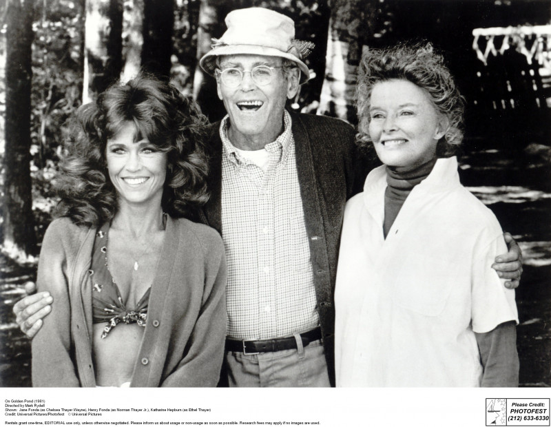 Katharine Hepburn, Henry Fonda, Jane Fonda ve filmu Na Zlatém jezeře / On Golden Pond