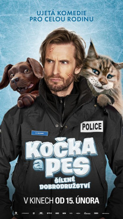 Český plakát filmu Kočka a pes: Šílené dobrodružství / Chien et chat